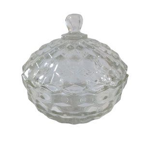 Vintage Indiana Glass Colony Whitehall Covered Candy Dish Confectionary Glass